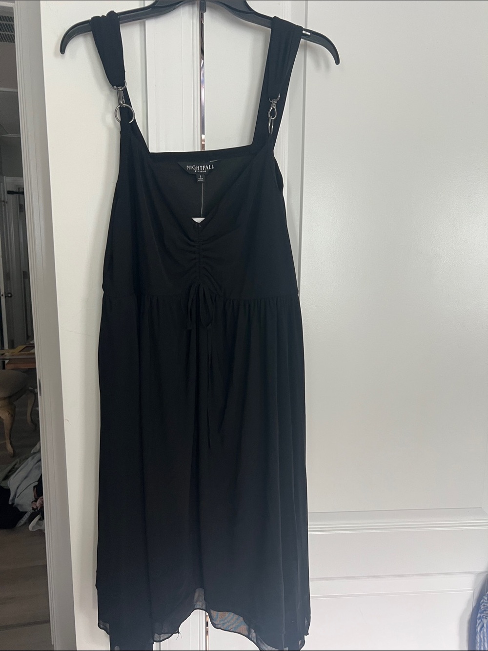 torrid Black Midi Dress with Ring-Detail Straps
